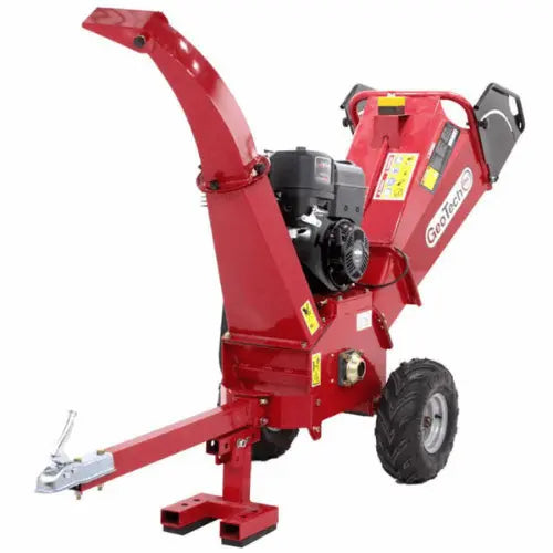 Broyeur de branches thermique professionnel GeoTech PCS 155LE moteur essence 15 CV, dém. électrique-Neuf Lomibois
